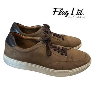 Flag Ltd. Men's Nappa Glove Leather Men's Lace-up Sneakers Shoes 10